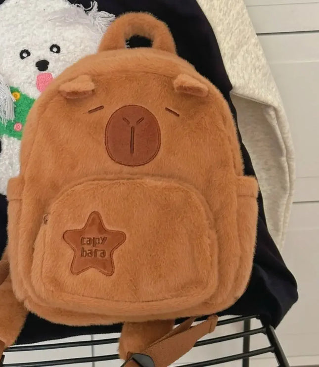 Capybara Plush Backpack