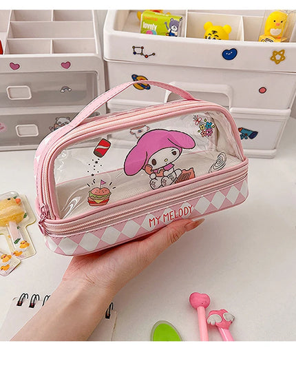 SANRIO Transparent Pencil Case