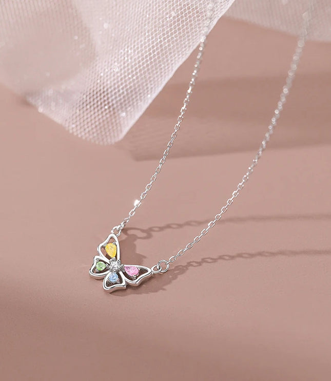 Silver Butterfly Necklace