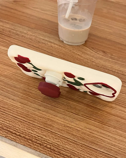 3D Cherry Popsocket Phone Case