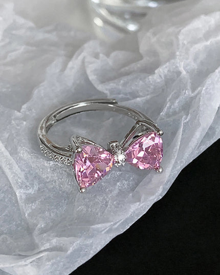 Pink Bow Tie Ring