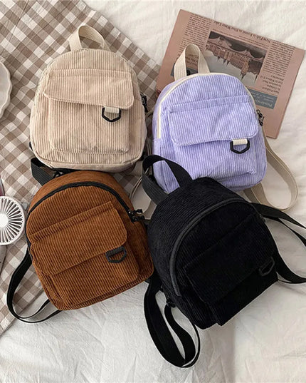 Mini Corduroy Backpack