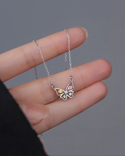 Silver Butterfly Necklace