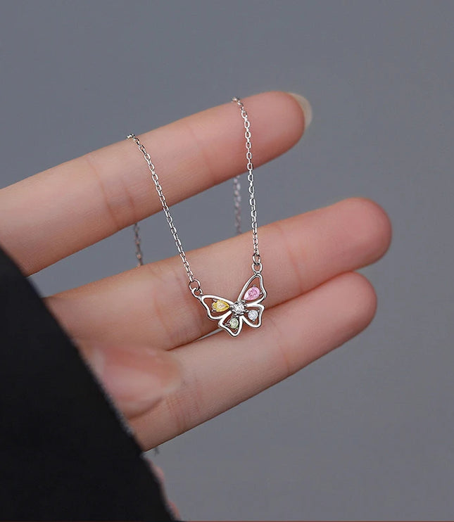 Silver Butterfly Necklace