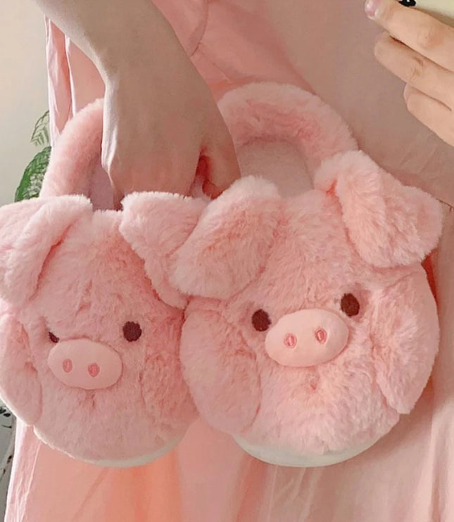 Pink Piggy Slippers