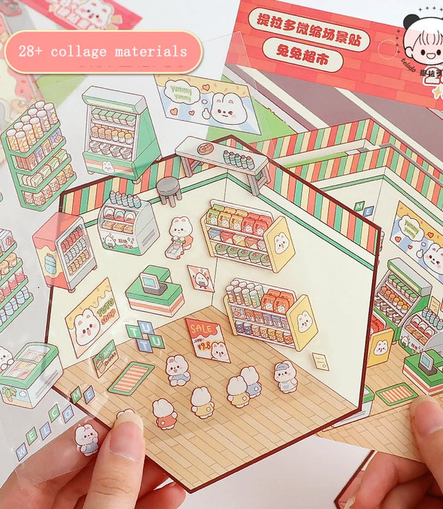 Mini Scene 3D Stickers