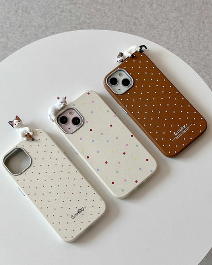 Cat Polka Dots Phone Case