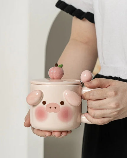 Pig & Doggy Ceramic Mug