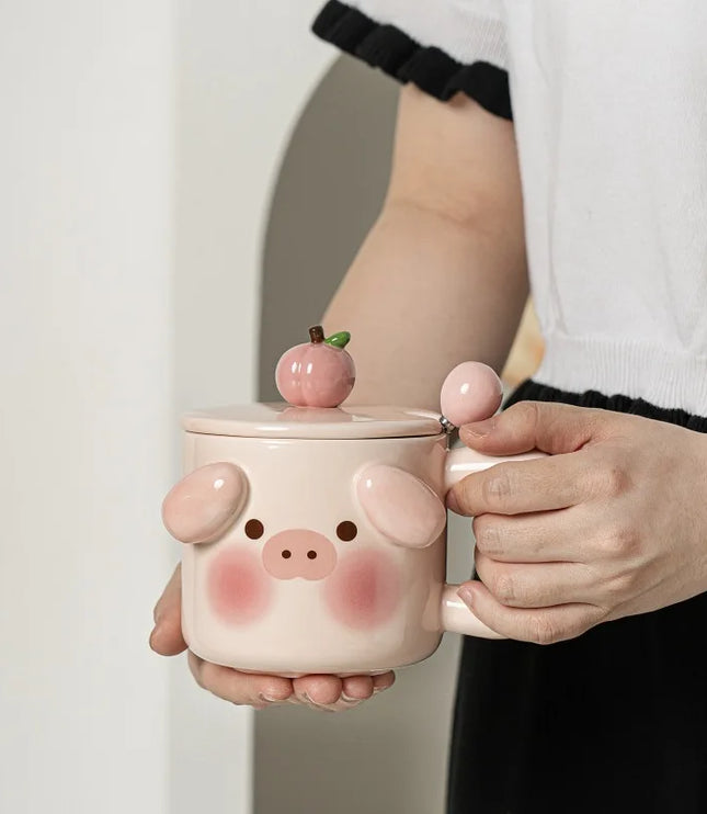 Pig & Doggy Ceramic Mug