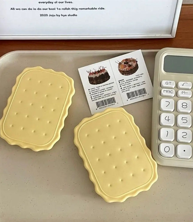 Cheese Biscuit Pocket Mirror