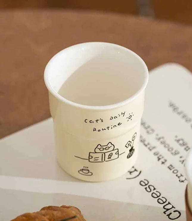 Cat Illustrations Cup