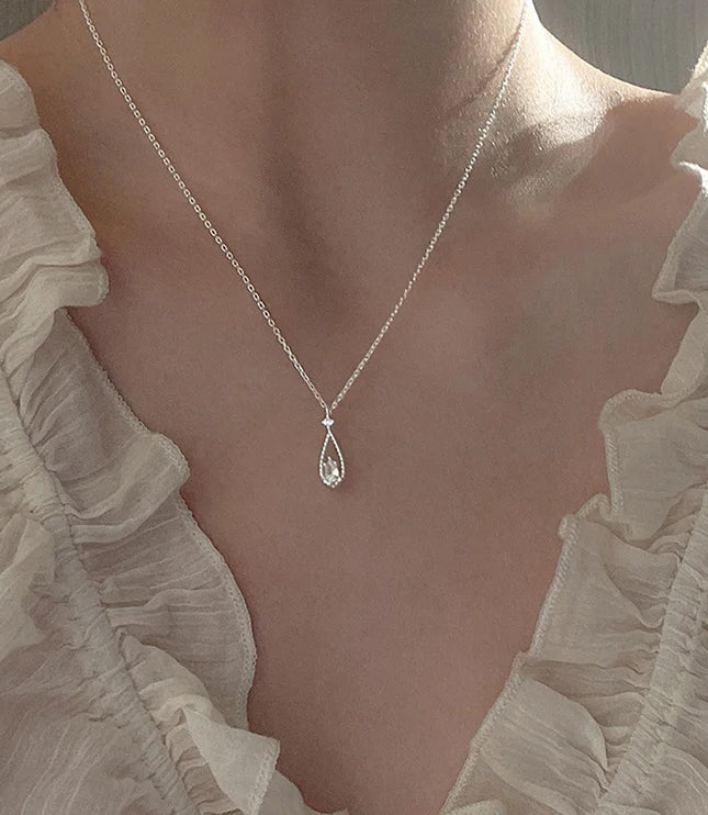 French Water Drop Necklace