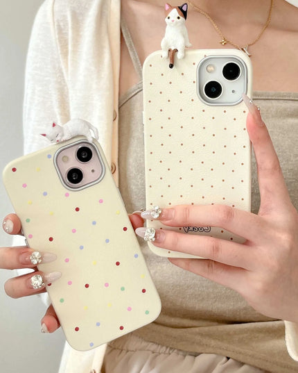 Cat Polka Dots Phone Case