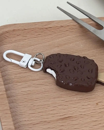 Chocolate Ice Cream Keychain