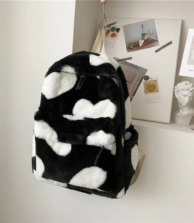 Heart Plush Backpack