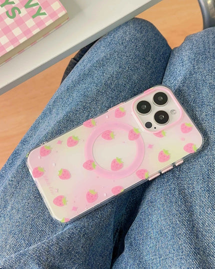 Pink Strawberry Phone Case