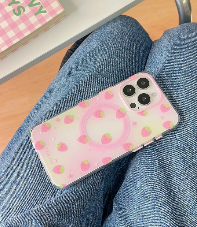 Pink Strawberry Phone Case