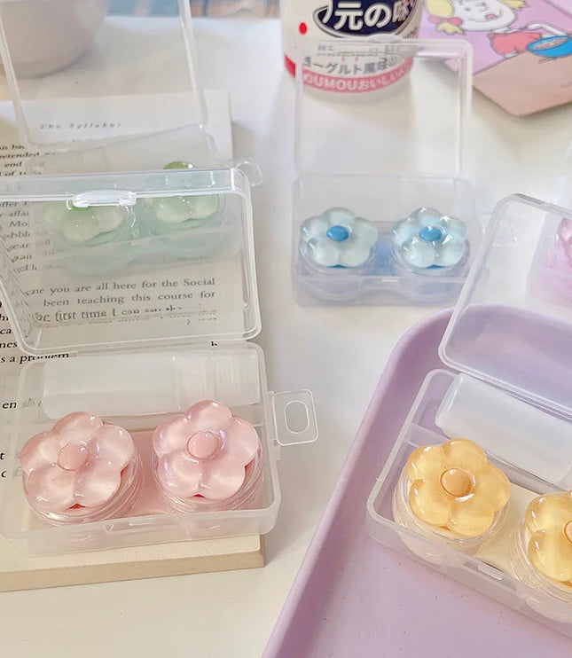 Crystal Flowers Contact Lens Case