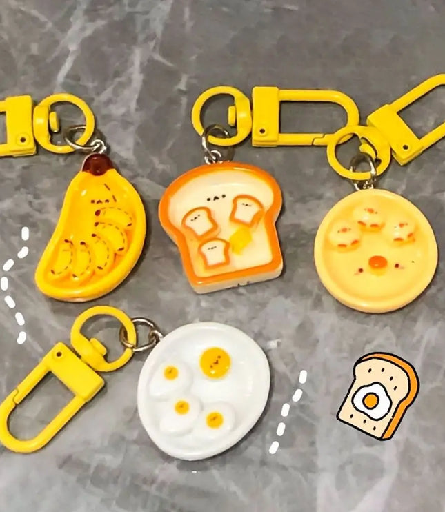 Breakfast Plate Keychain