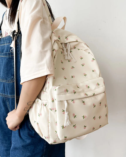 Floral Pattern Backpack