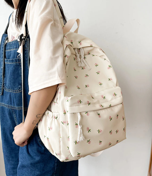 Floral Pattern Backpack