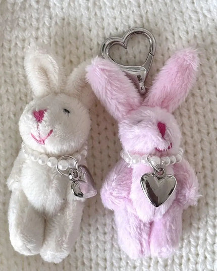Cute Animal Heart Keychain