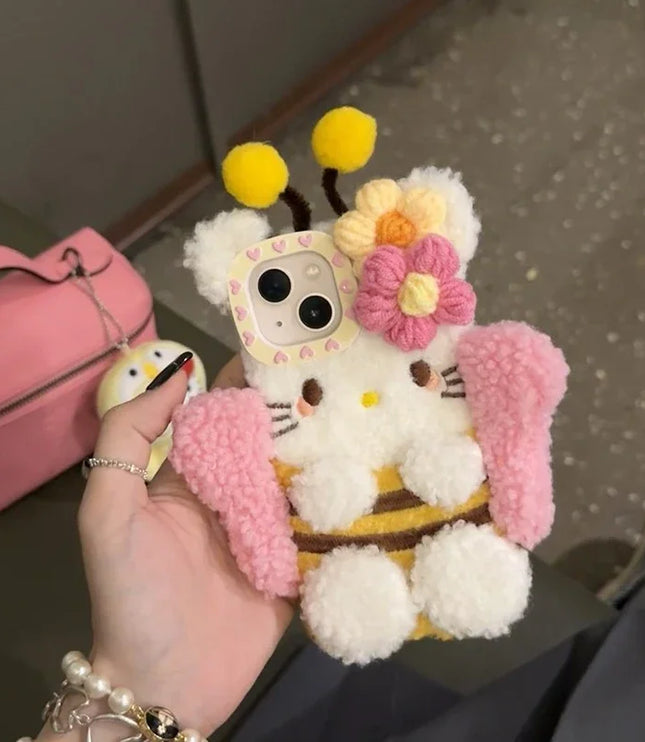 Plush Hello Kitty Phone Case