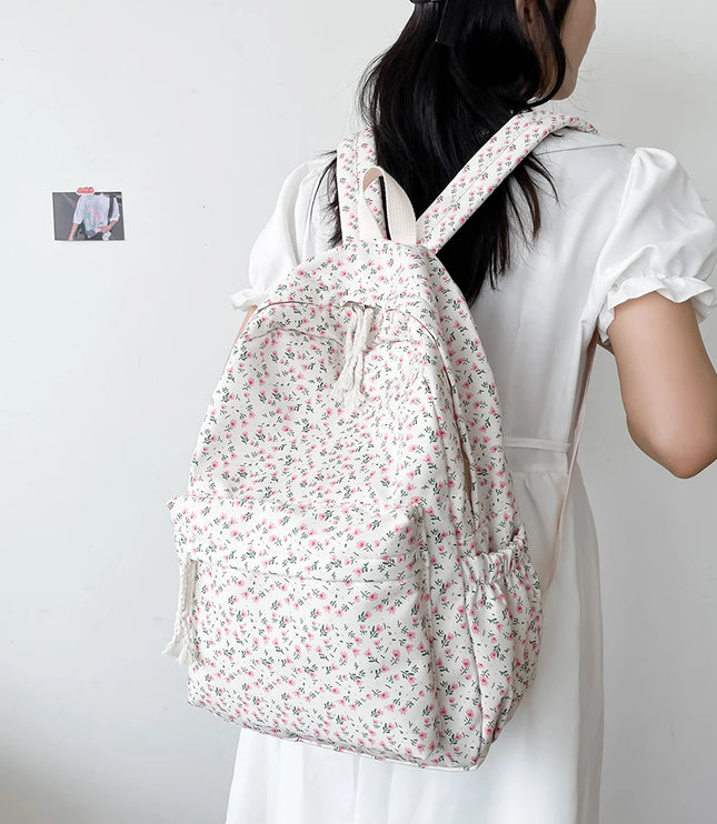 Floral Pattern Backpack