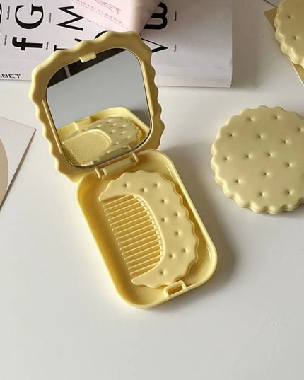 Cheese Biscuit Pocket Mirror