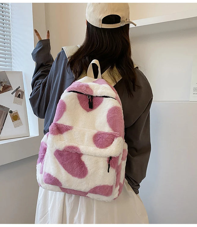 Heart Plush Backpack