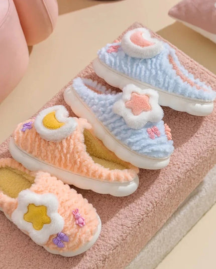 Cute Star & Moon Slippers