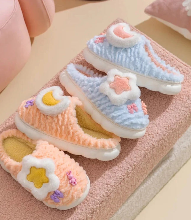 Cute Star & Moon Slippers