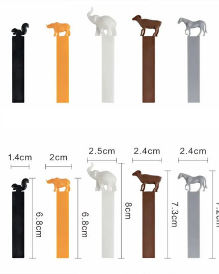 5Pcs Animal Bookmarks