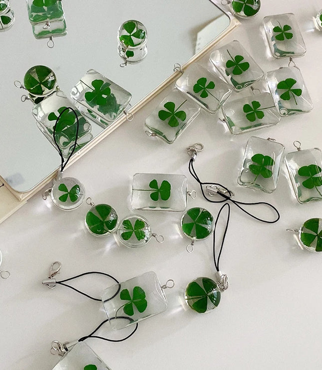 Lucky Clover Phone Charm