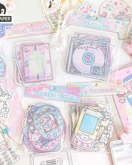 Cute Retro Camera and Phone Stickers