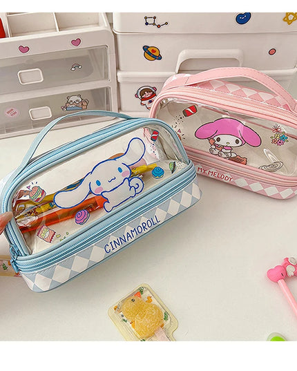 SANRIO Transparent Pencil Case