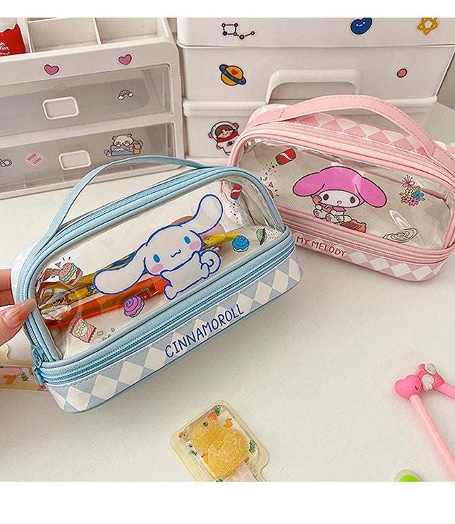 SANRIO Transparent Pencil Case