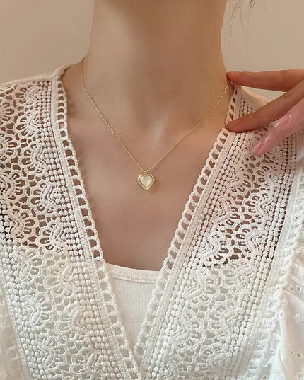 Opal Heart Necklace