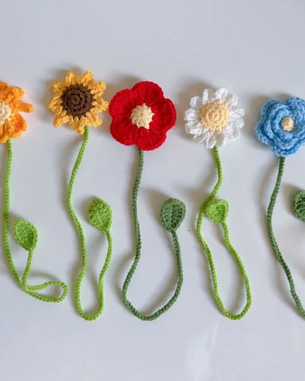 Crochet Flower Bookmark