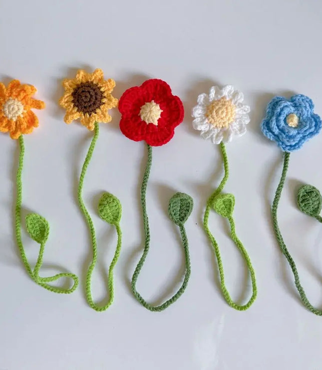 Crochet Flower Bookmark