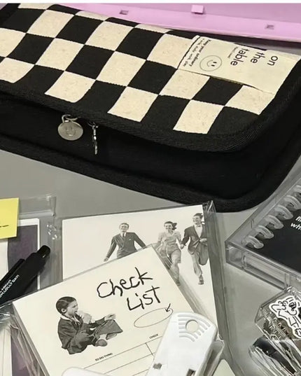 Checkerboard Pencil Case