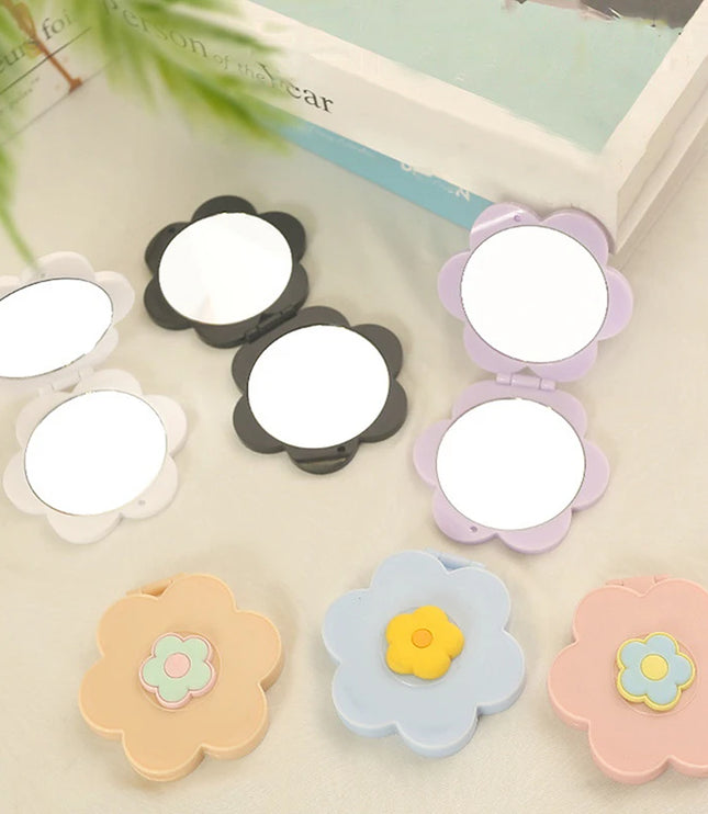 Flower Shaped Pocket Mirror