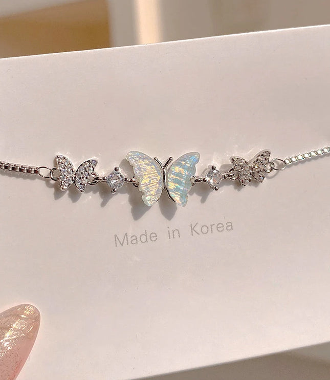 Moonstone Butterfly Bracelet