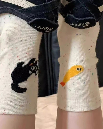 Cat & Fish Socks