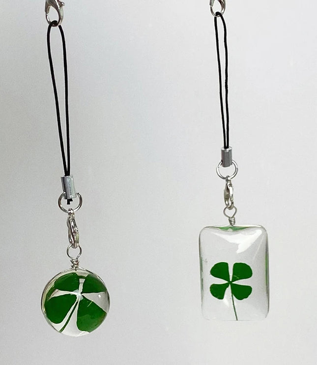 Lucky Clover Phone Charm