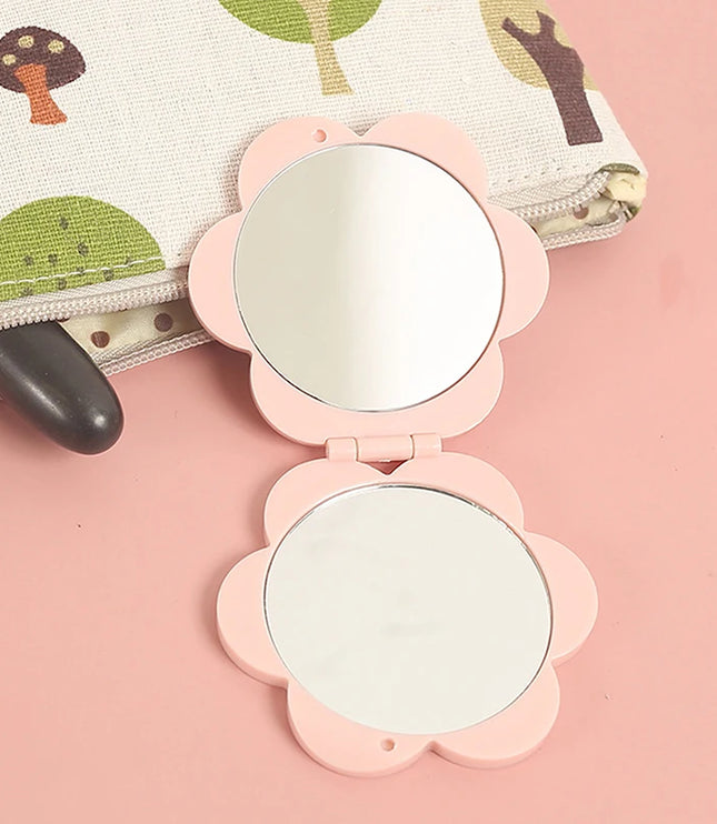 Flower Shaped Pocket Mirror