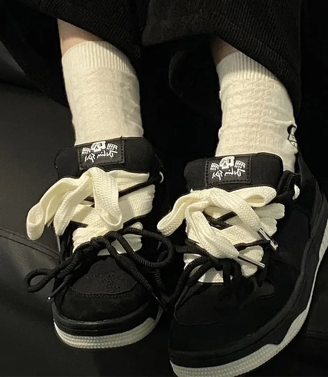 Black Bowknot Sneakers