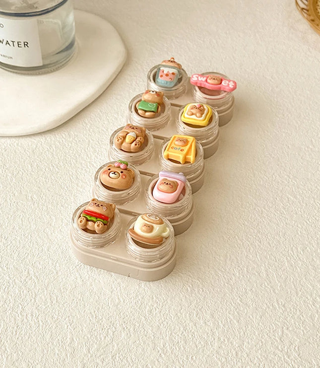 Bear Contact Lenses Case