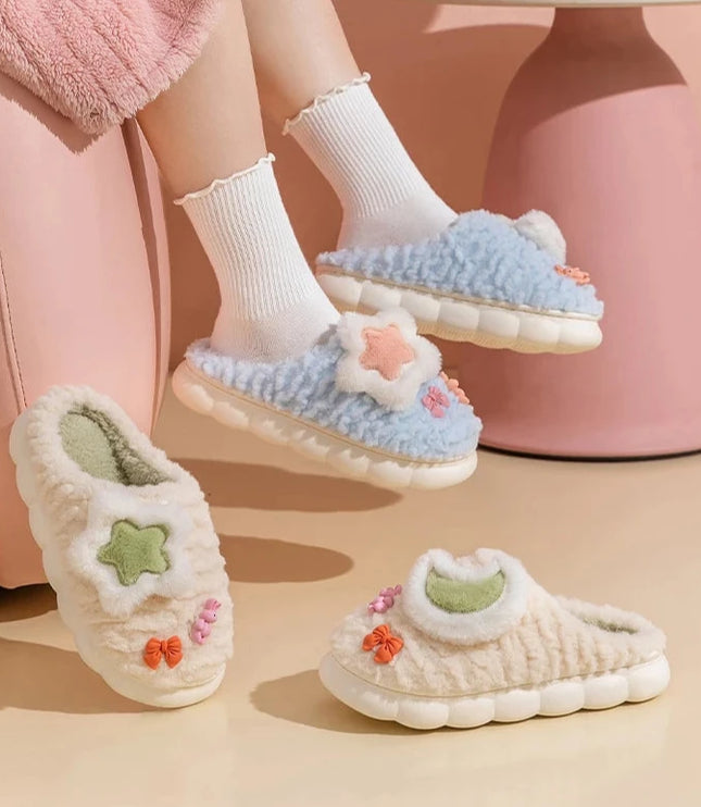 Cute Star & Moon Slippers