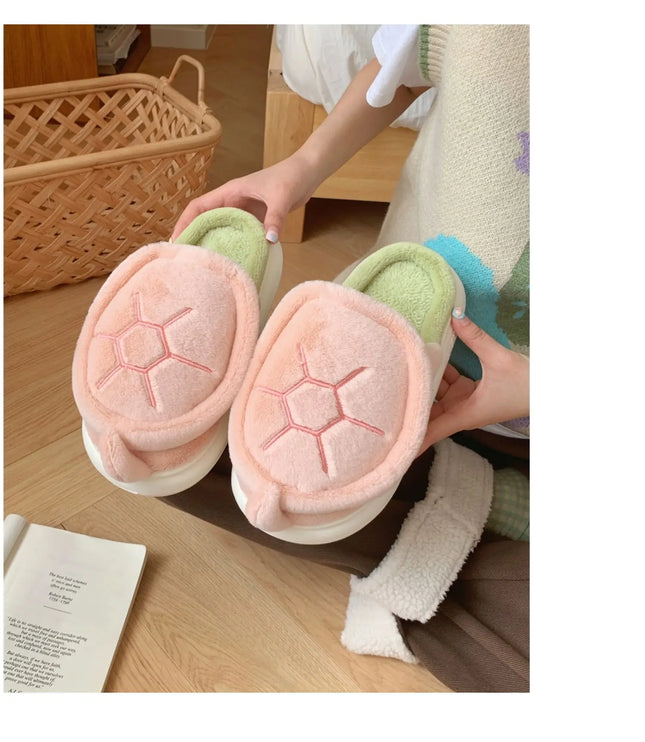 Cute Turtle Plush Slippers